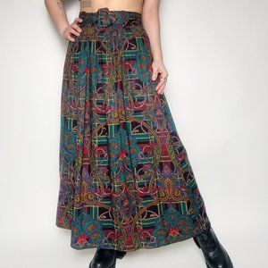 VINTAGE 90s MAXI PAISLEY SKIRT